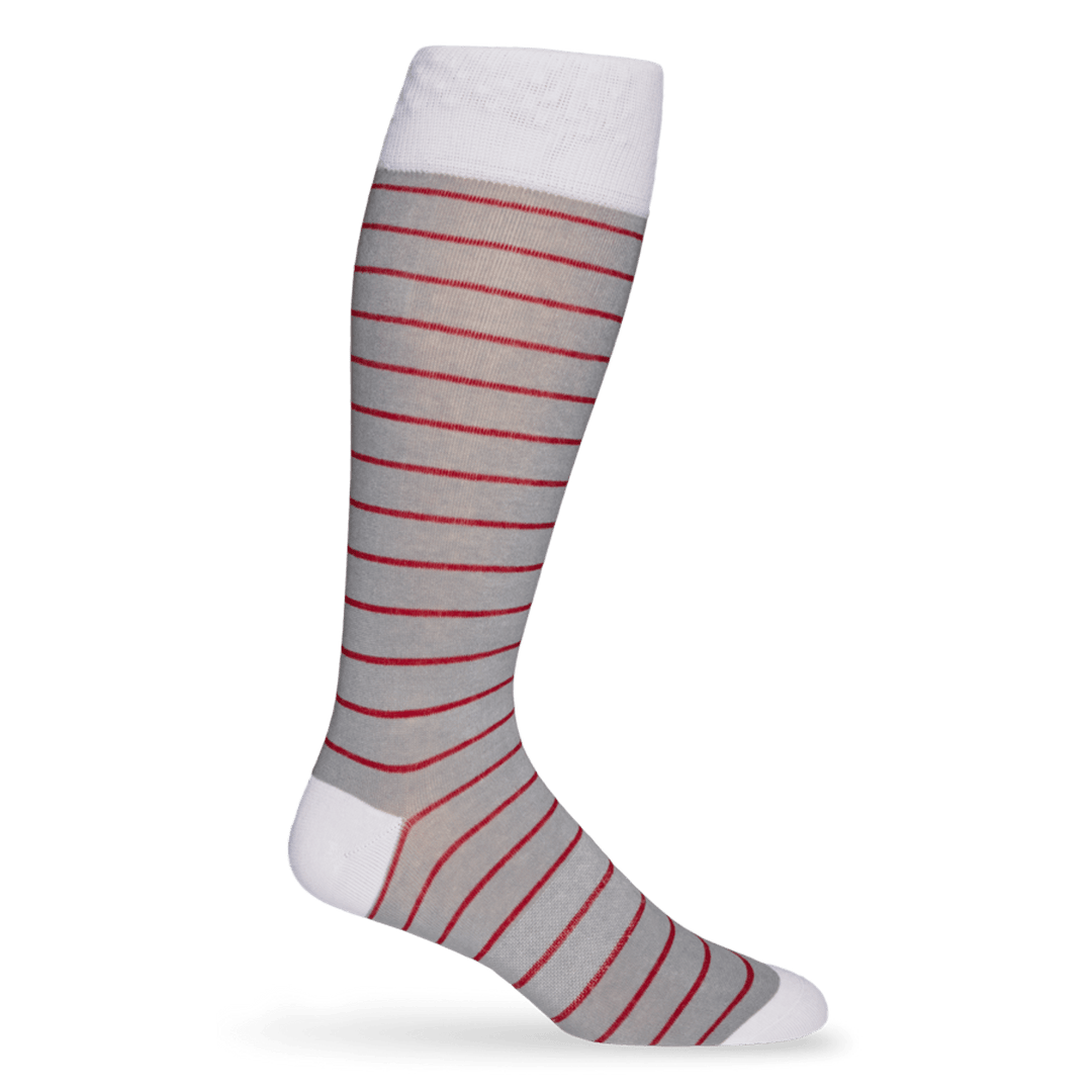 DeadSoxy Crimson Wide Stripe Socks