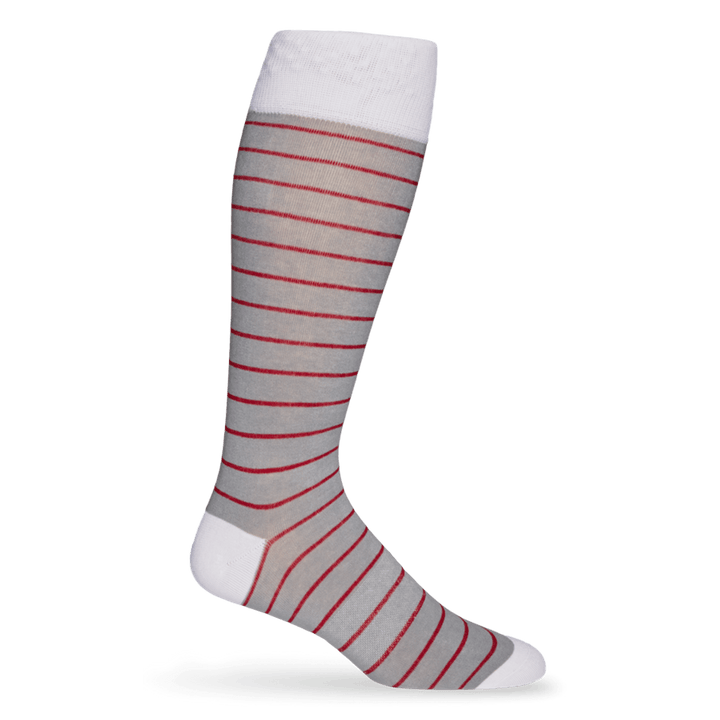 DeadSoxy Crimson Wide Stripe Socks