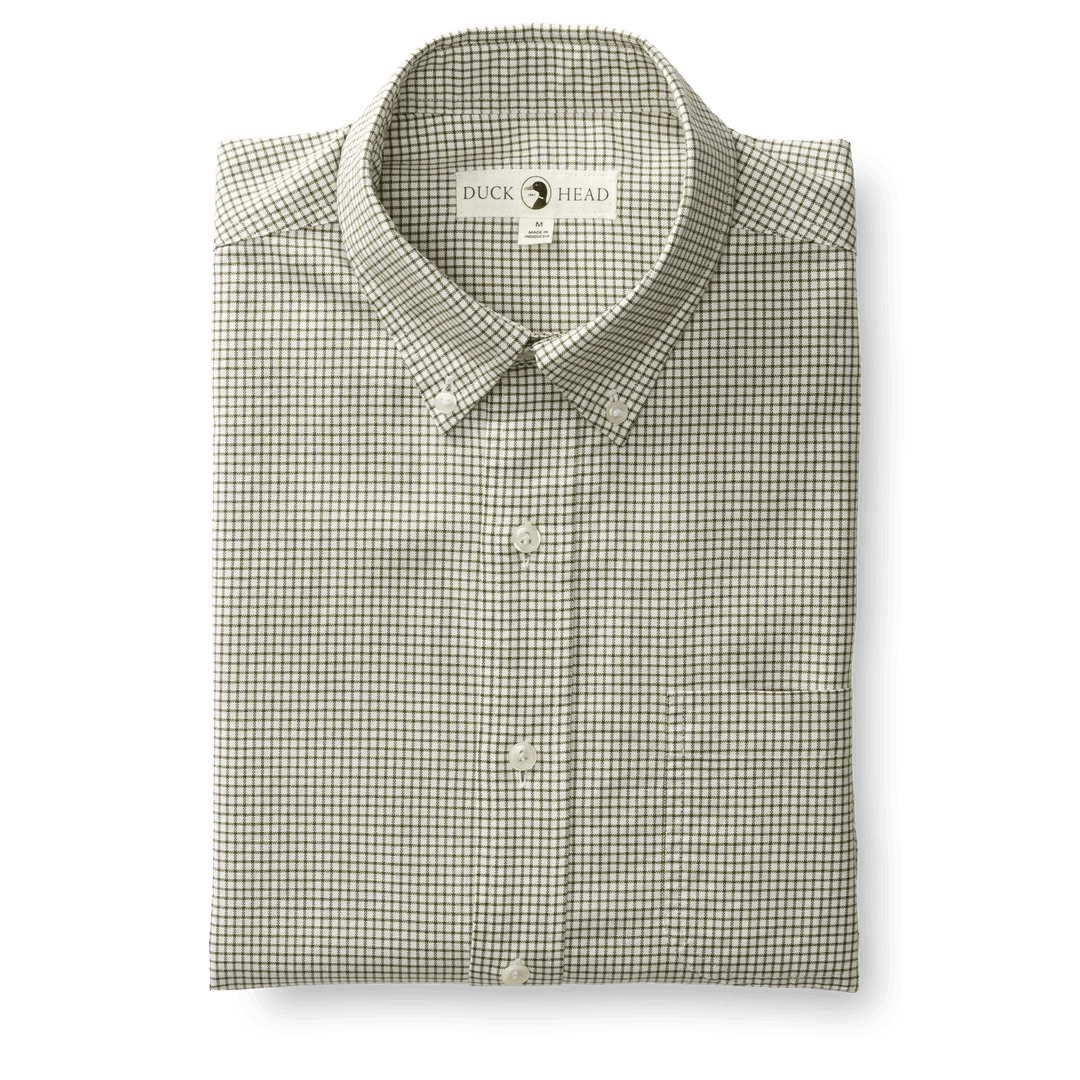 Duck Head Lowery Plaid Cotton Oxford Sport Shirt (2 Colors)