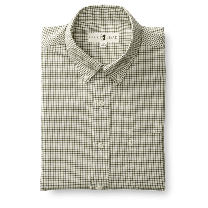 Duck Head Lowery Plaid Cotton Oxford Sport Shirt (2 Colors)