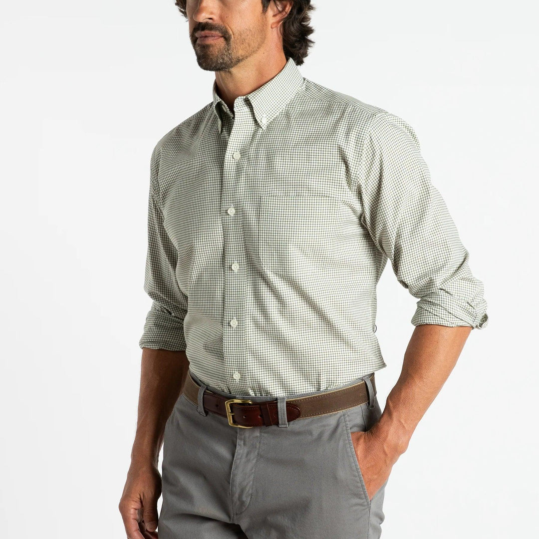 Duck Head Lowery Plaid Cotton Oxford Sport Shirt (2 Colors)