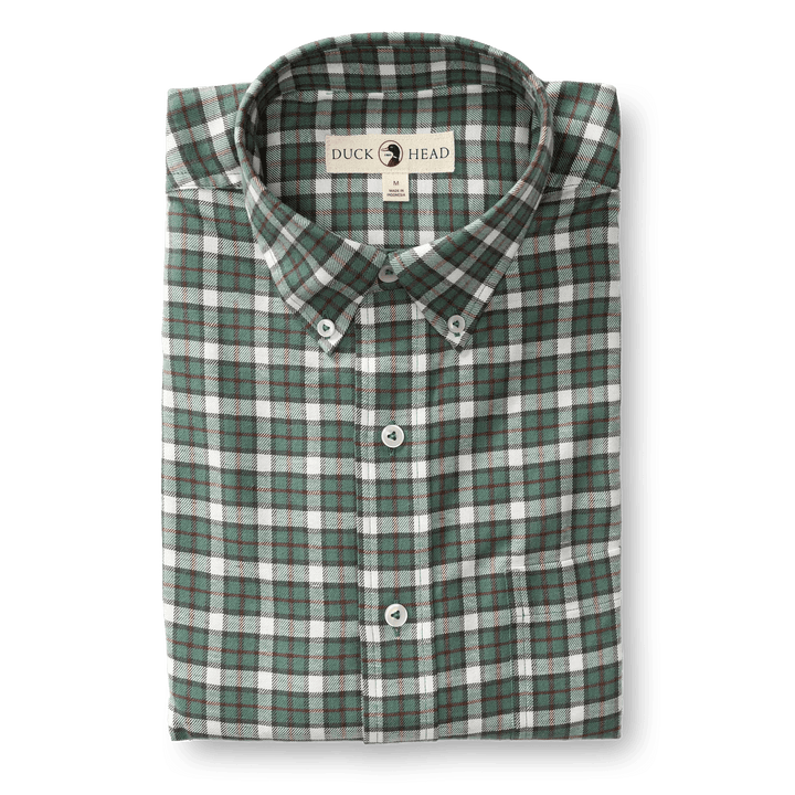 Duck Head Barron Plaid Flannel Sport Shirt