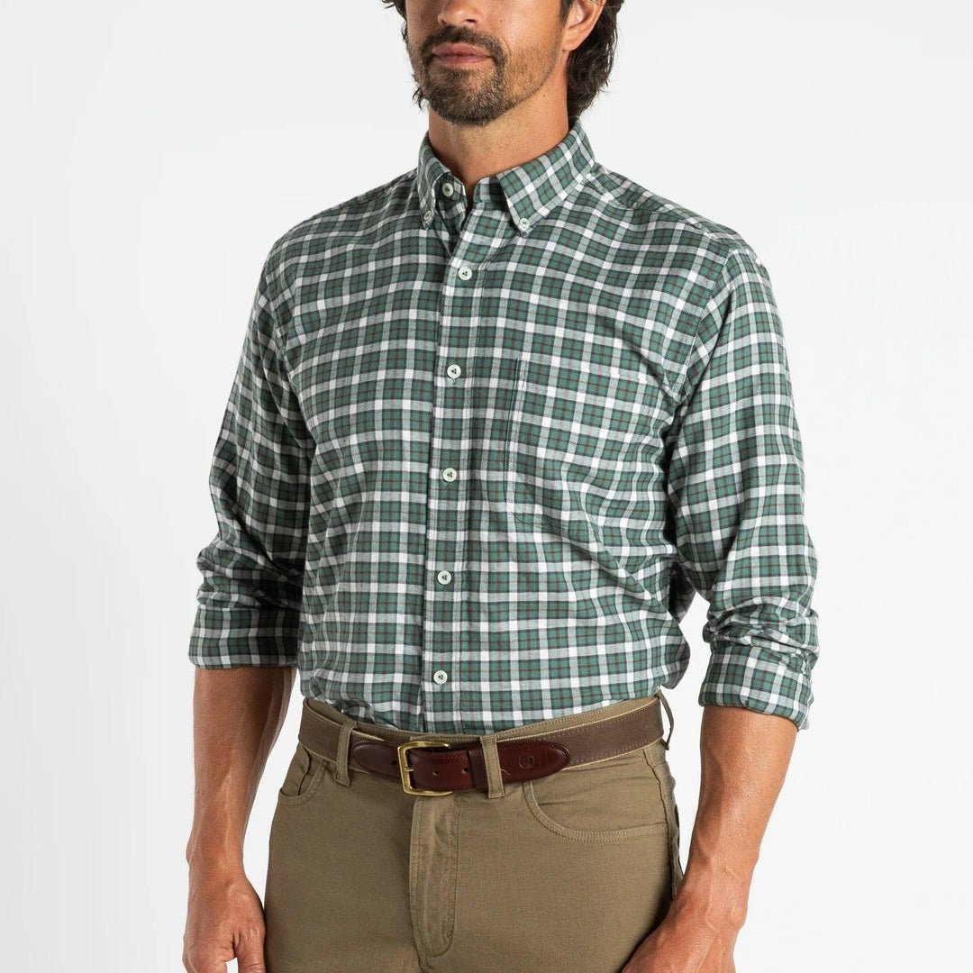 Duck Head Barron Plaid Flannel Sport Shirt