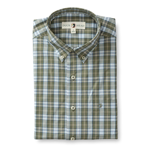 Duck Head Wester Plaid Poplin Sport Shirt