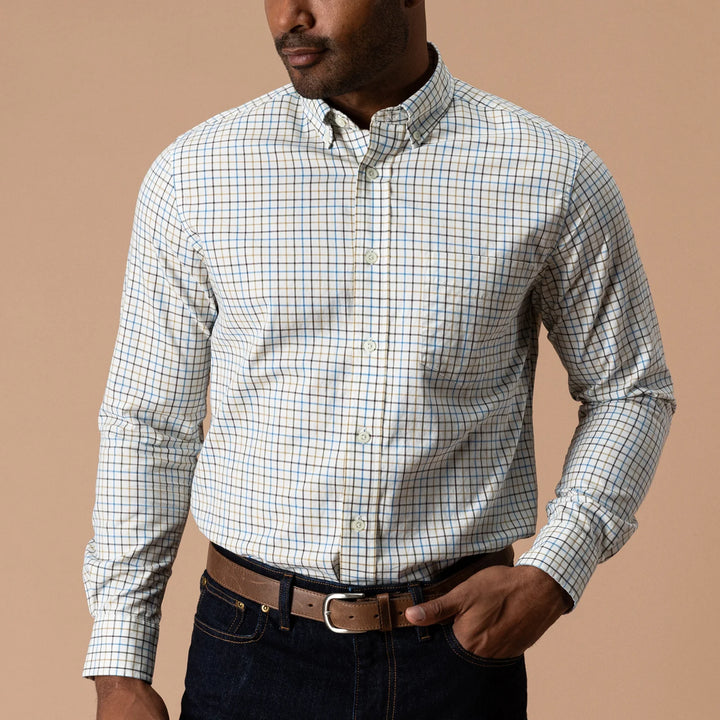 Duck Head Cotton Twill Sport Shirt - Joyner Plaid