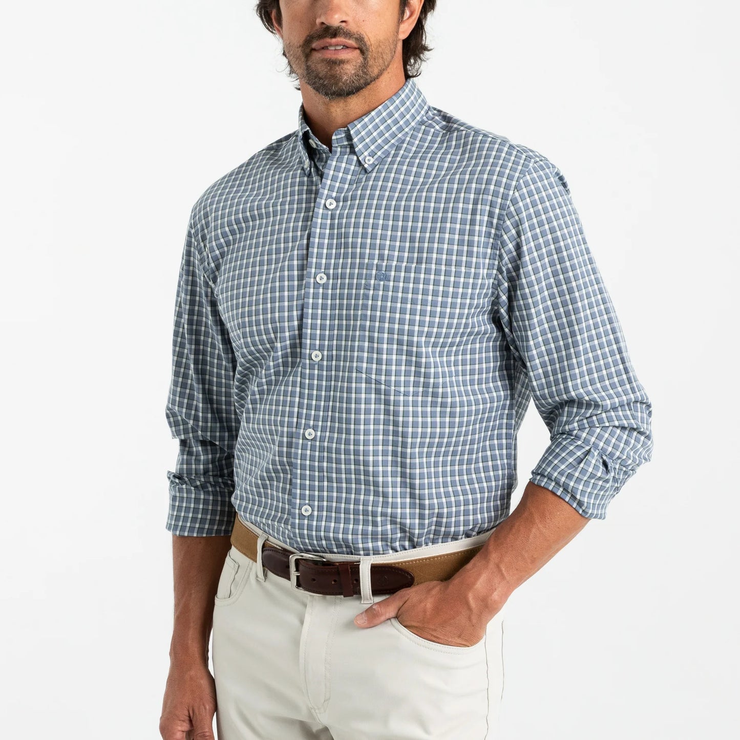 Duck Head Harrell Plaid Poplin Sport Shirt