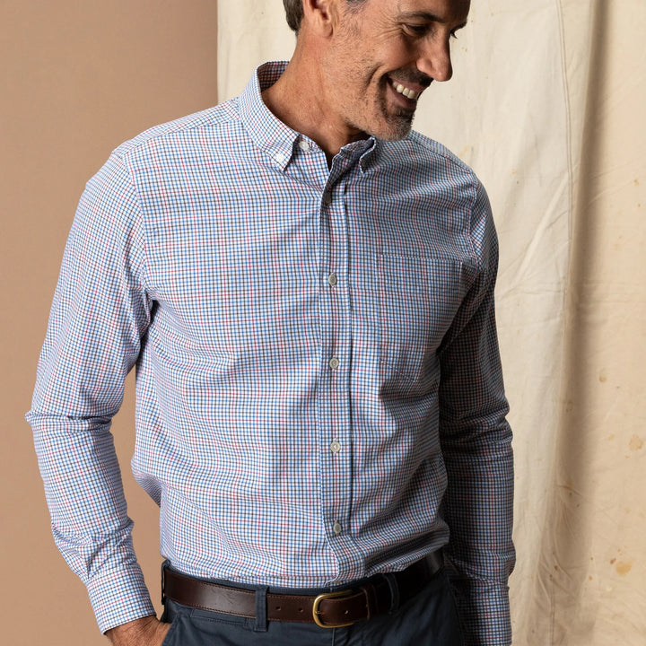 Duck Head Cotton Twill Sport Shirt - Goodwin Plaid