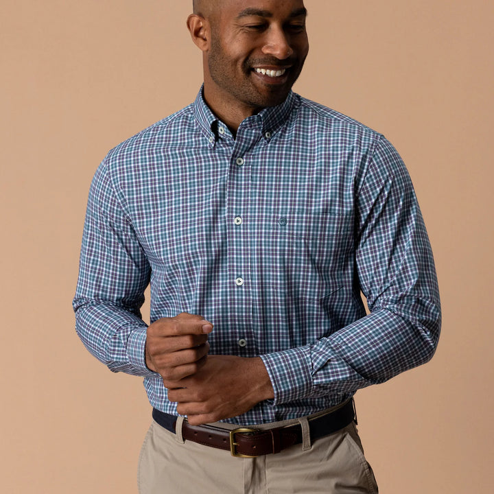 Duck Head Performance Poplin Sport Shirt - Fraiser Plaid