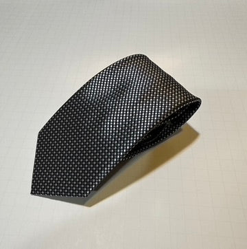 The Shirt Shop Tie - Grey with Iron Grey Squares