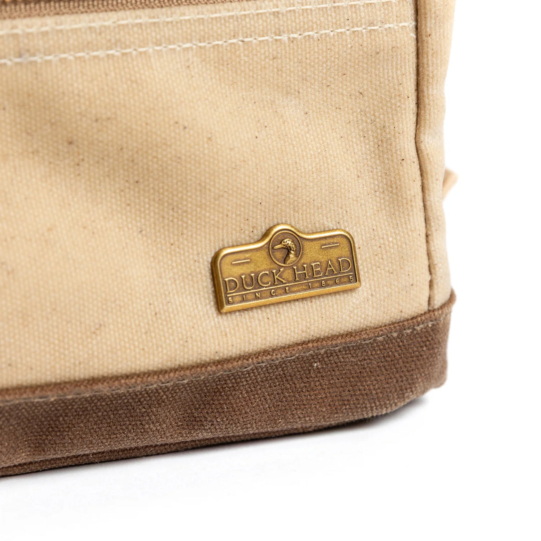 Duck Head Waxed Canvas Dopp Kit - Natural