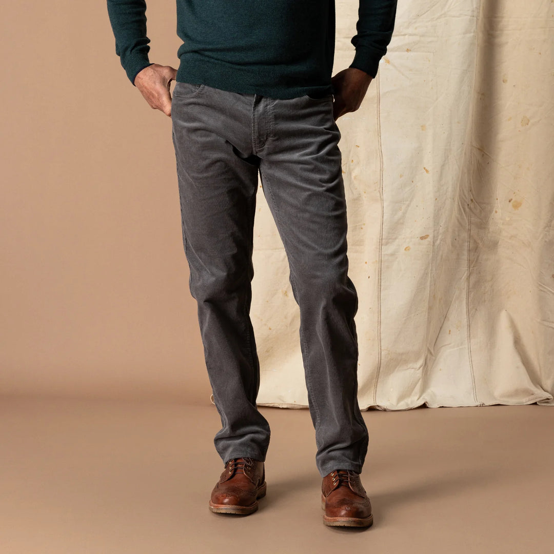 Duck Head Holston Corduroy Pant- Fossil Grey