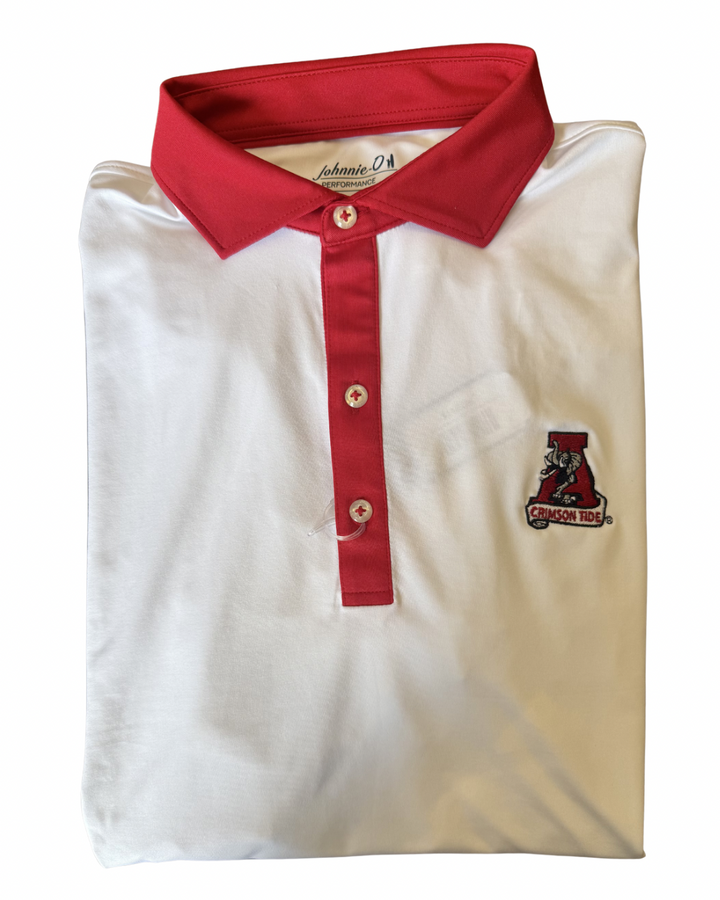 Johnnie-O Ramos Polo- Crimson (Vault)