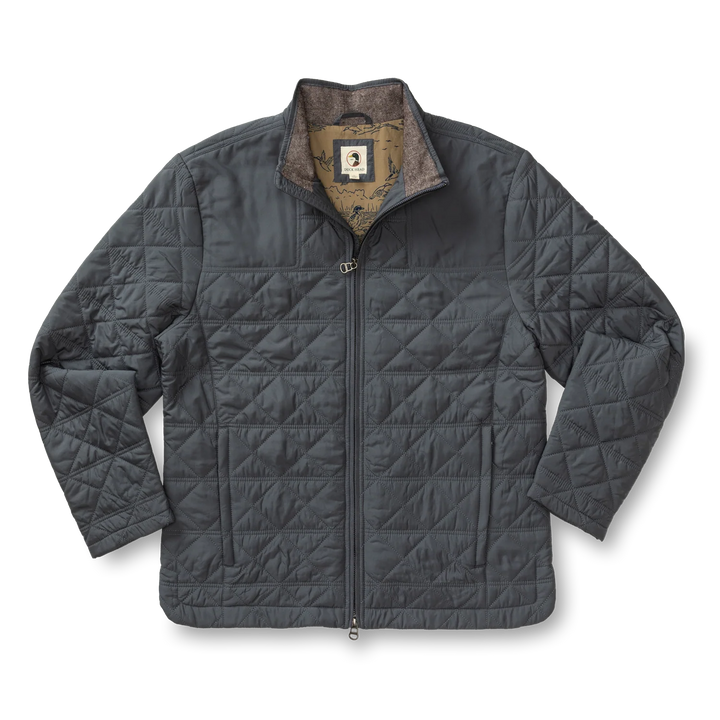 Duck Head Fremont Sport Performance Quilted Jacket-Ocean Grey