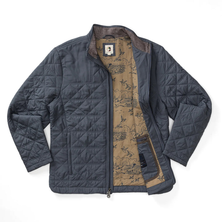 Duck Head Fremont Sport Performance Quilted Jacket-Ocean Grey
