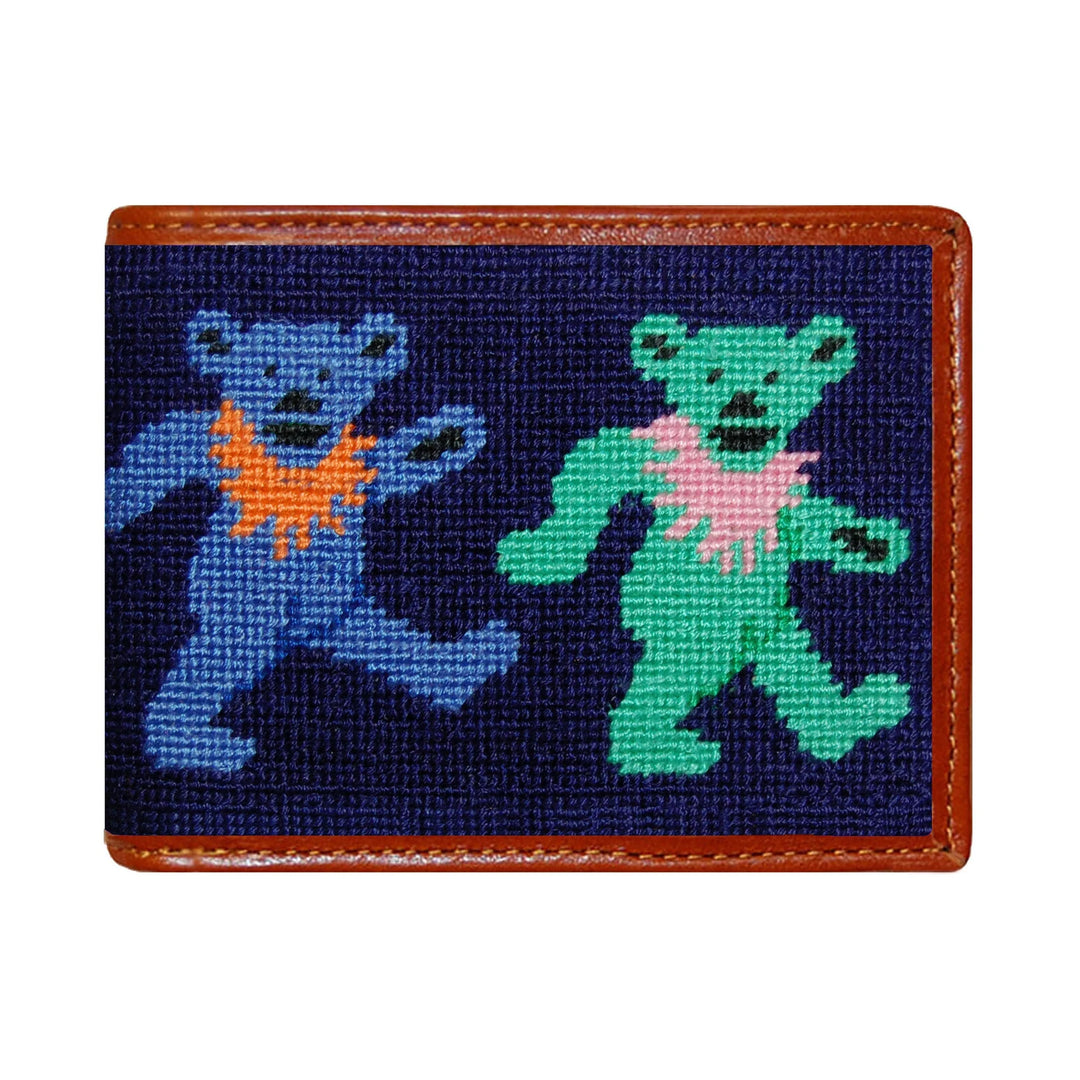 Smathers & Branson Bi-Fold Wallet- Dancing Bears (Navy)