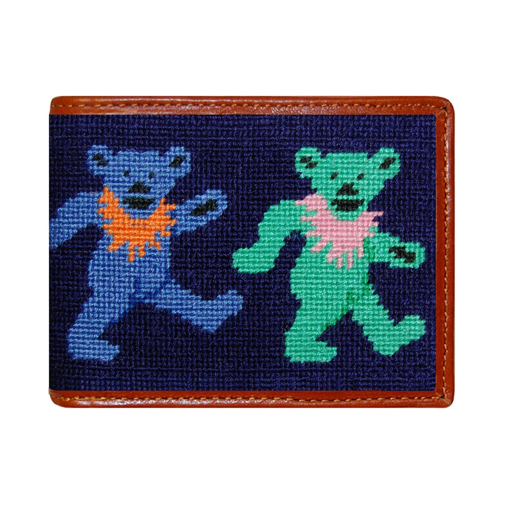 Smathers & Branson Bi-Fold Wallet- Dancing Bears (Navy)