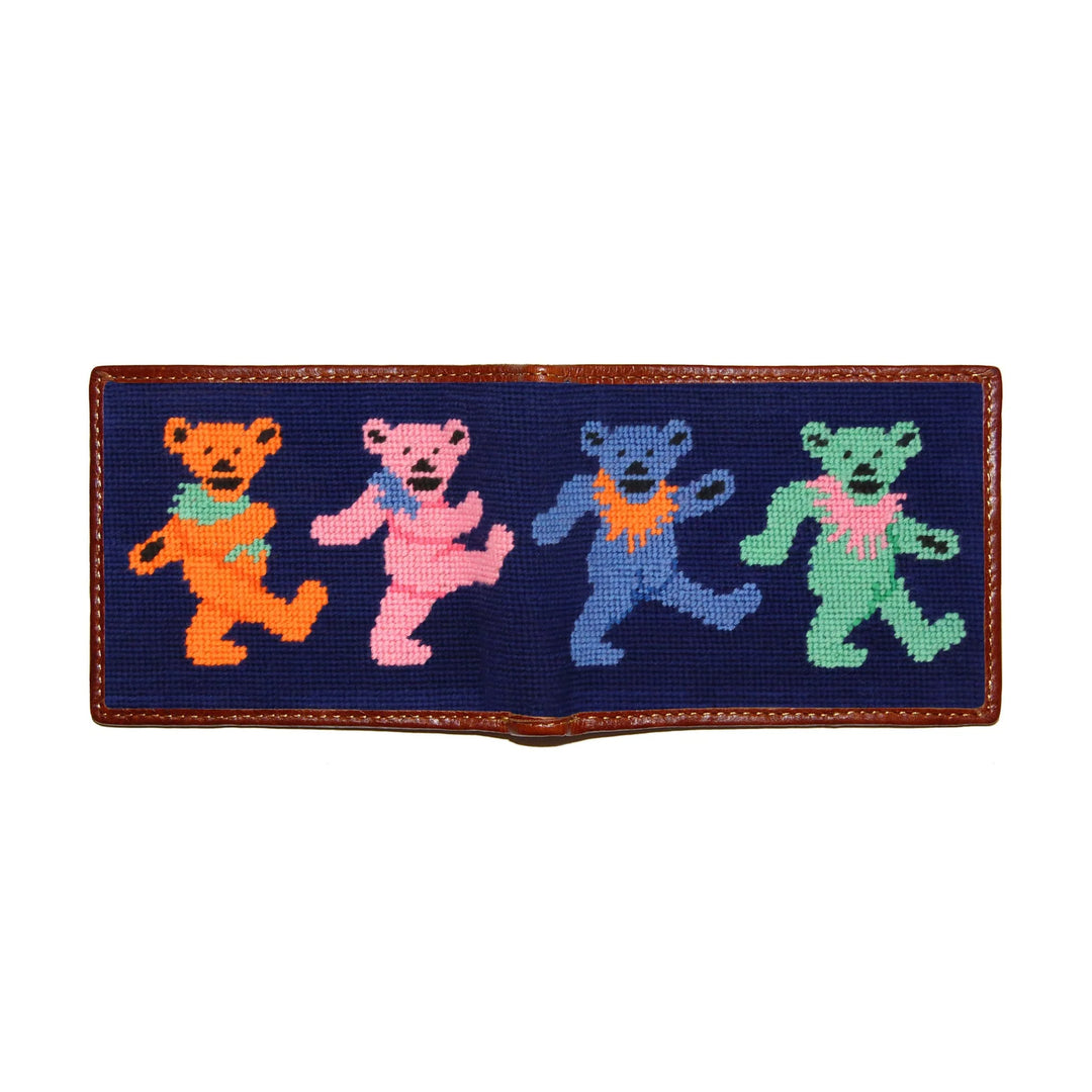 Smathers & Branson Bi-Fold Wallet- Dancing Bears (Navy)