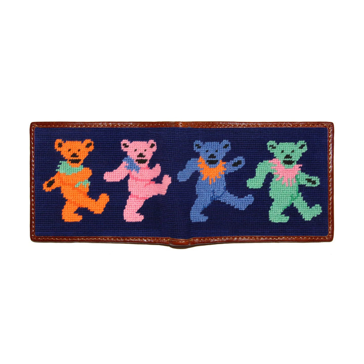 Smathers & Branson Bi-Fold Wallet- Dancing Bears (Navy)