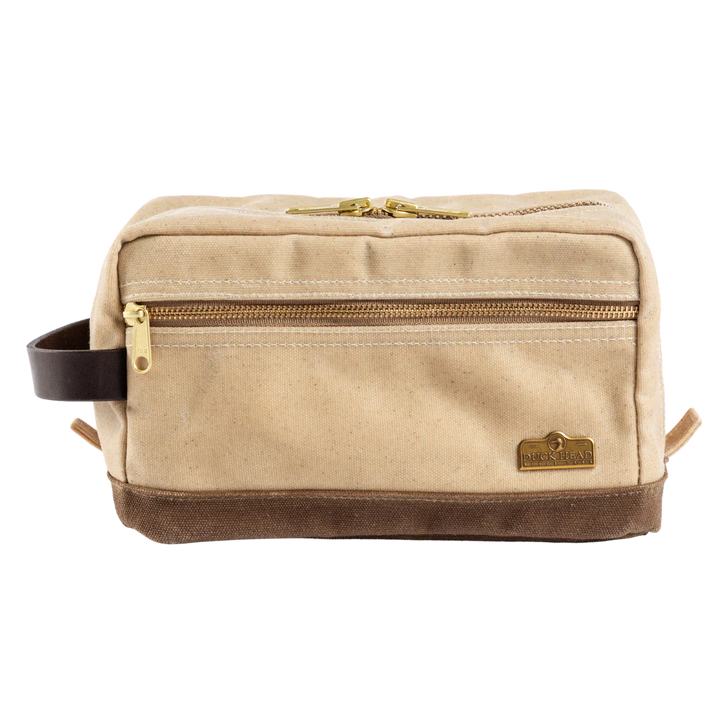 Duck Head Waxed Canvas Dopp Kit - Natural