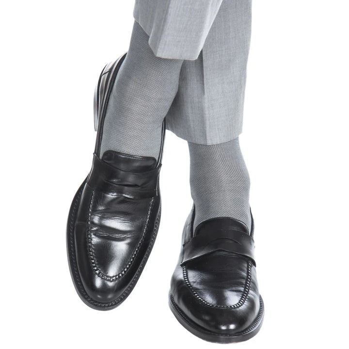 The Shirt Shop Socks - Gray & Ash Link
