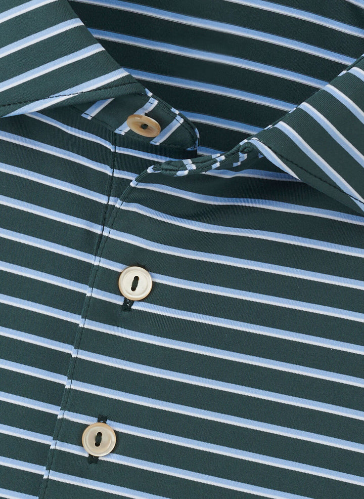 Peter Millar Dunnes Performance Jersey Polo- Nordic Pine