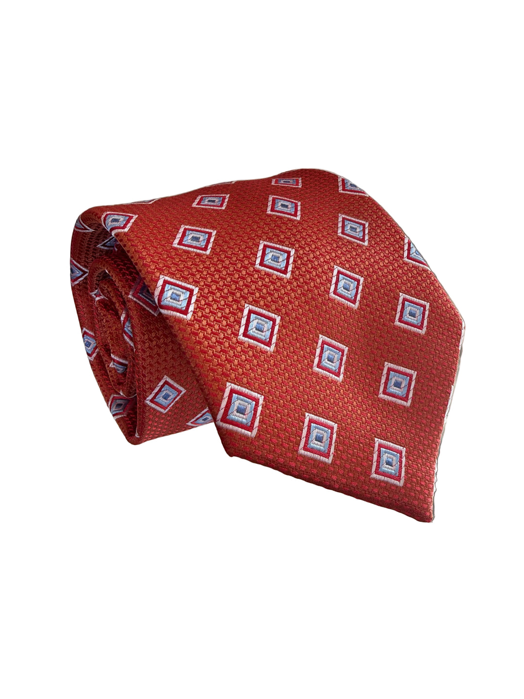 The Shirt Shop Tie- Red with Squares