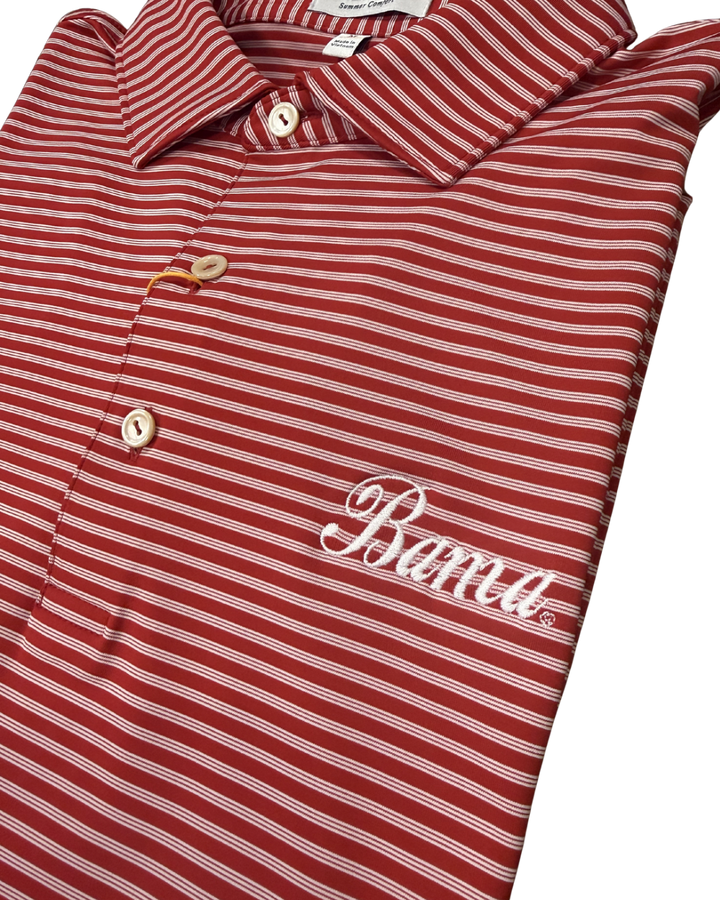 Peter Millar Tiebreaker Polo- Crimson (Bama Script)