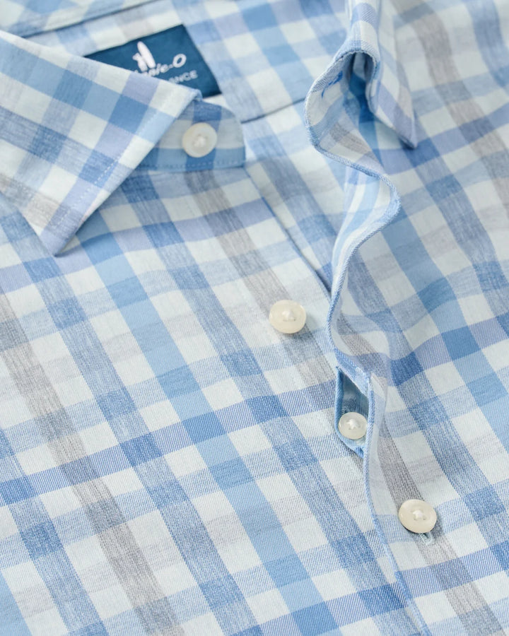 Johnnie-O Everyday Performance Button Down Shirt - Cay Exploded Gingham