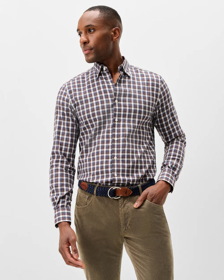 Johnnie-O Natural Performance Button Down Shirt - Oak Bluffs Plaid