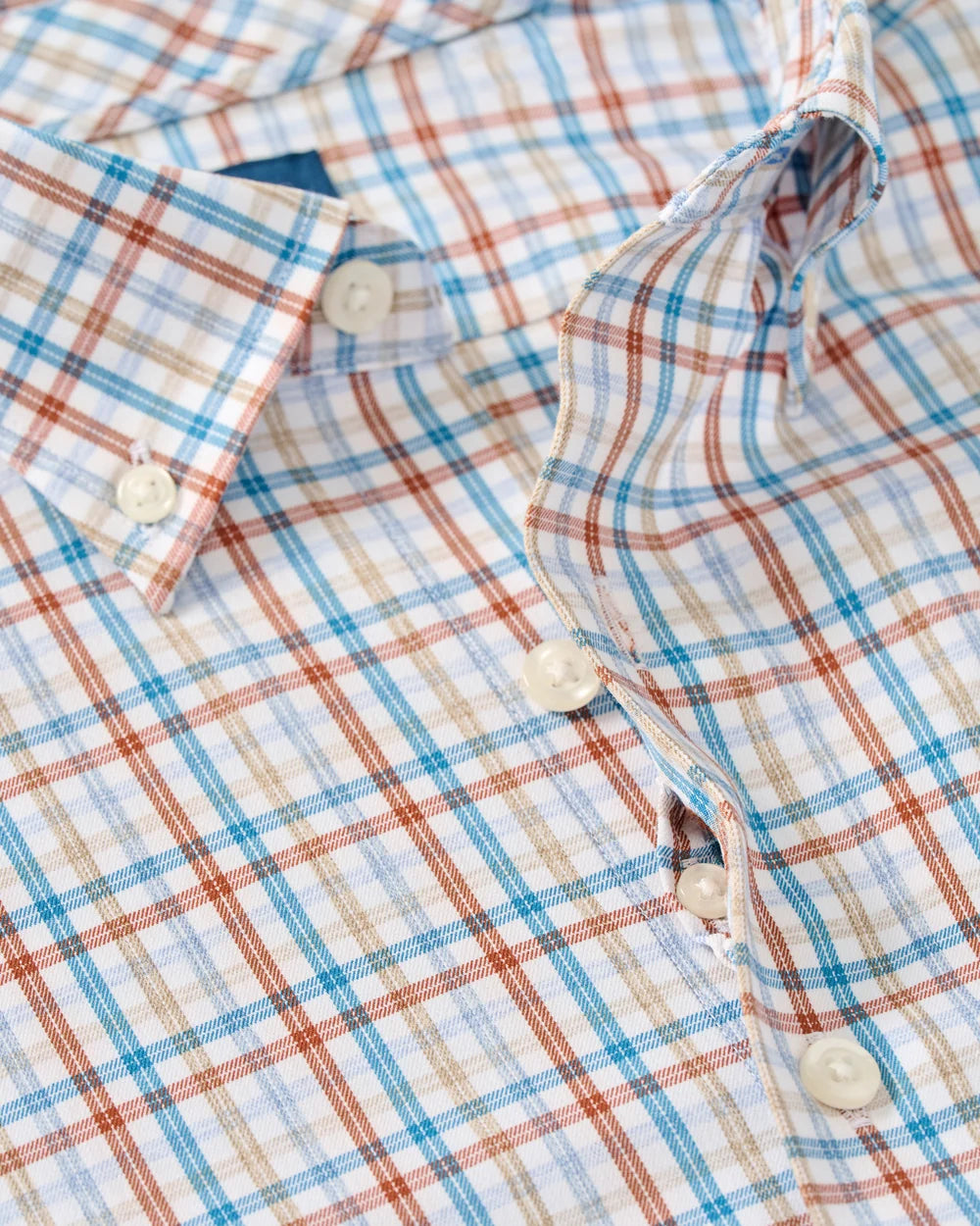 Johnnie-O Everyday Performance Button Down Shirt - Redwood Check