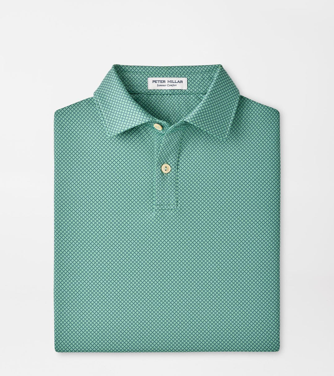 Peter Millar Fulton Performance Jersey Polo- Fresh Mint