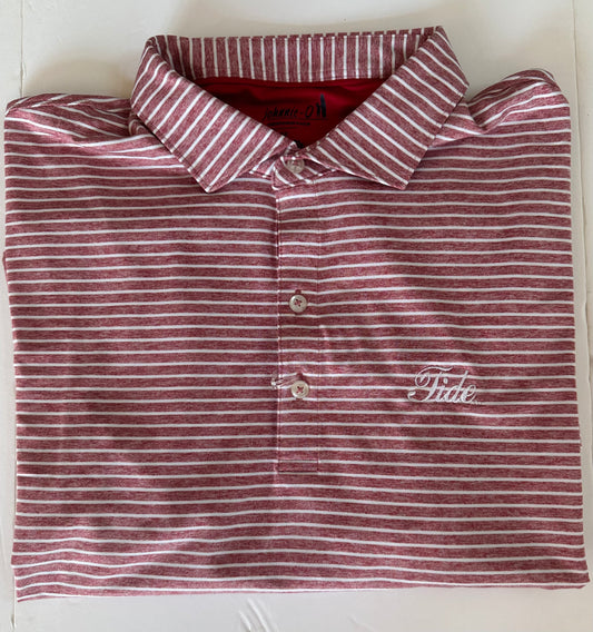 Johnnie-O Crimson Clipper Polo (Tide Script)