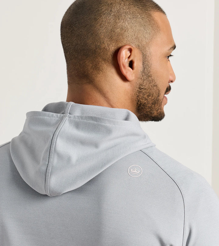 Peter Millar Pine Performance Hoodie- Gale Grey