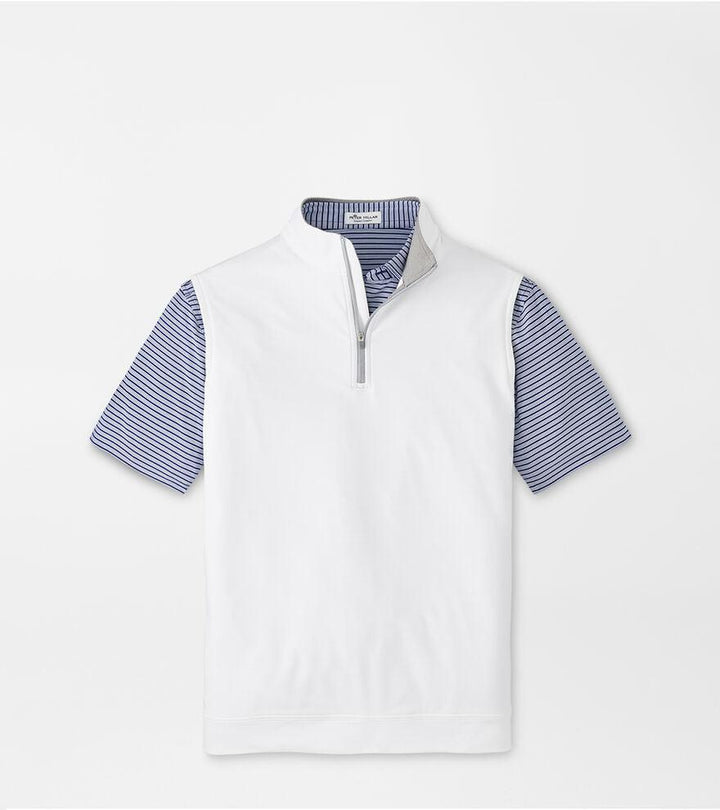 Peter Millar Galway Quarter-Zip Vest- White