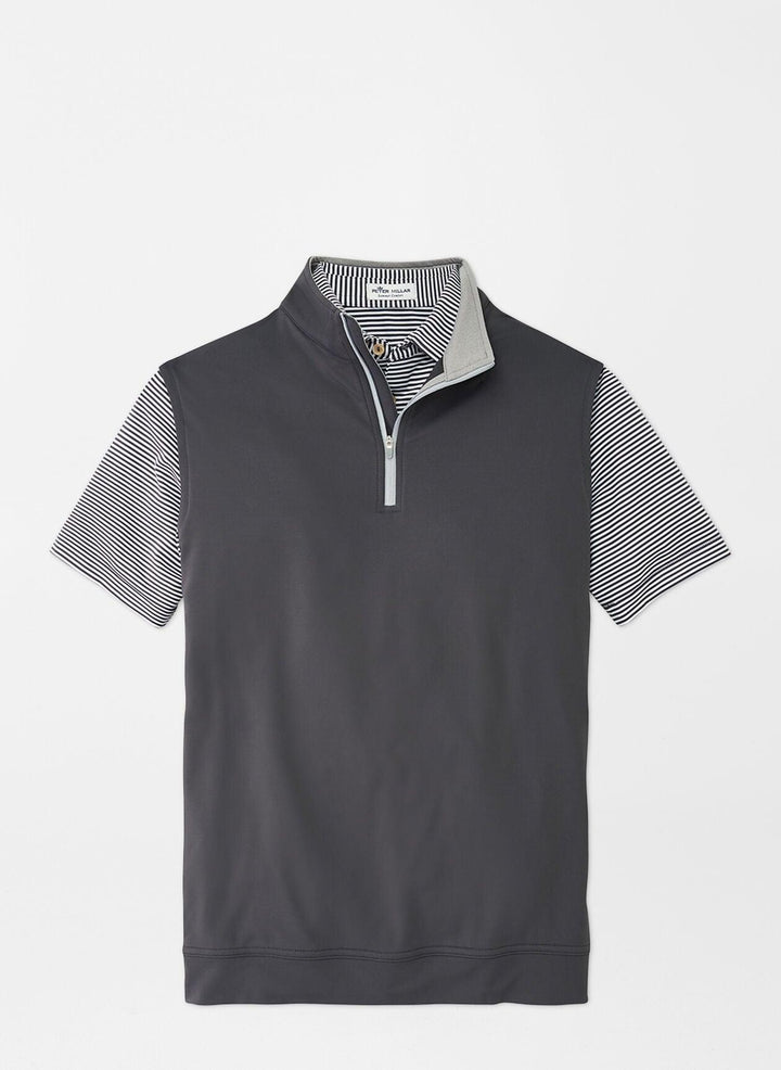 Peter Millar Galway Quarter-Zip Vest- Iron