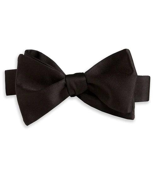David Donahue Bow Tie - Satin Black