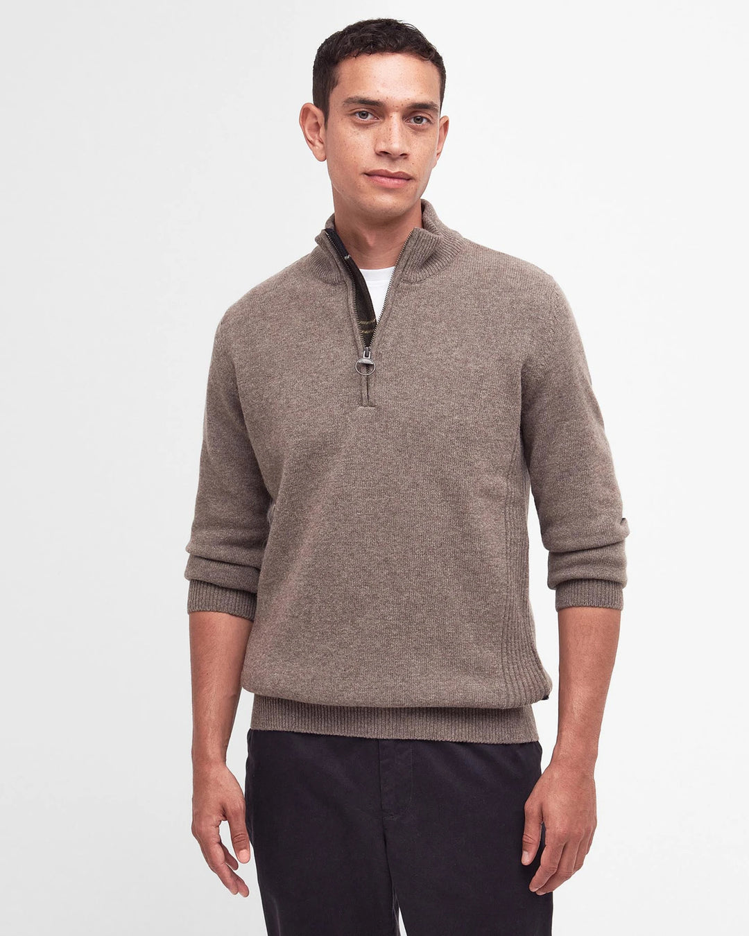 Barbour Holden Half Zip Jumper- Military Marl