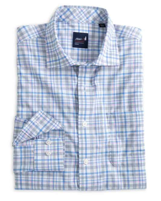 Johnnie-O Alzer Performance Button Up Shirt - Tahitian