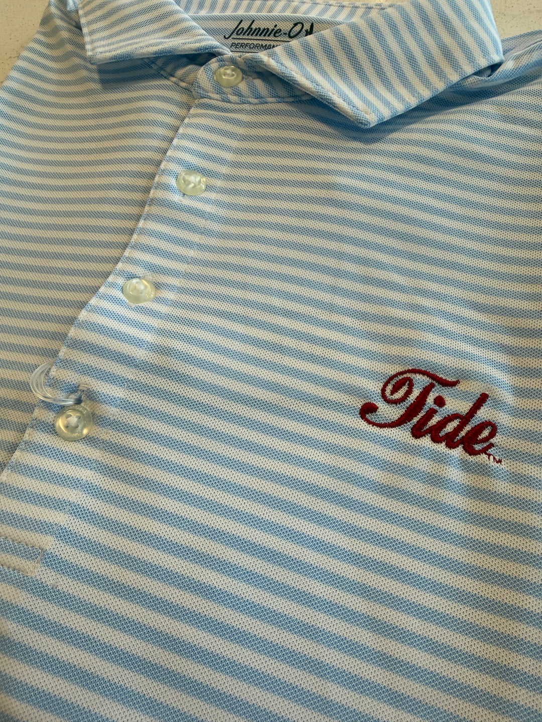 Johnnie-O Stetson Performance Mesh Polo - Maliblu (Tide Script)