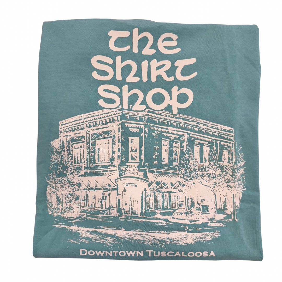 The Shirt Shop Long Sleeve T-Shirt- Building Logo