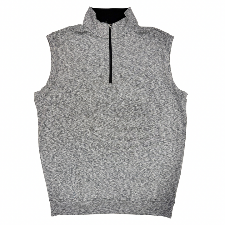 The Shirt Shop Denny Quarter Zip Vest- Black