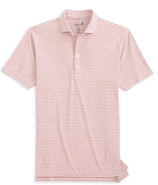 Johnnie-O Stetsons Performance Mesh Polo- Crimson
