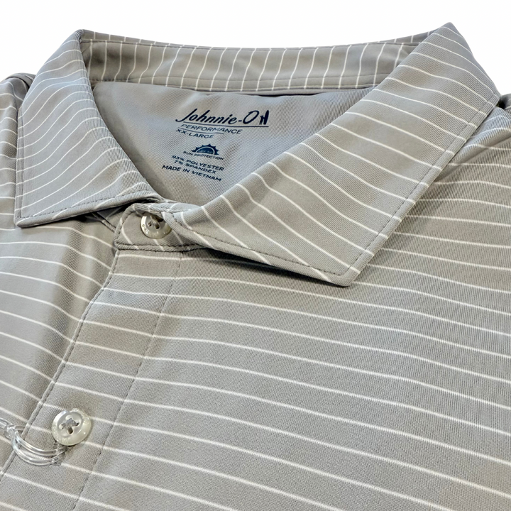 Johnnie-O Beau Performance Jersey Polo- Seal