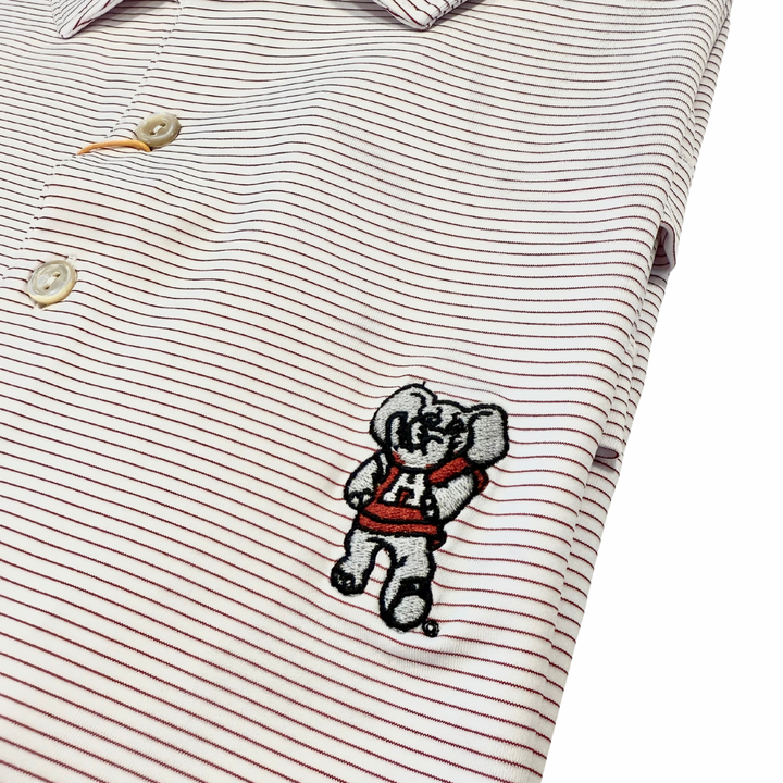 Peter Millar Halford Polo- Crimson & White (Big AL)