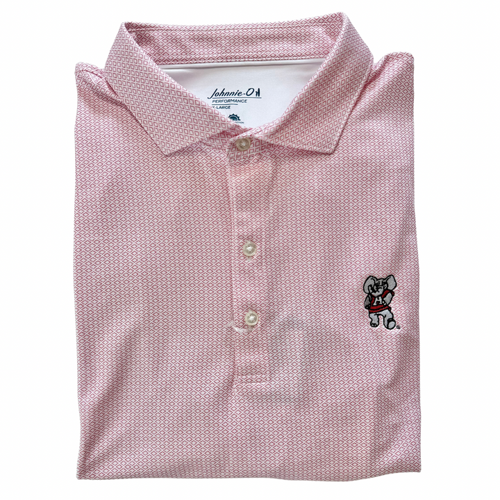 Johnnie-O Slade Performance Jersey Polo- Crimson (Big AL)