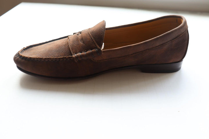The Shirt Shop Preston Penny Loafer (Washed Espresso)