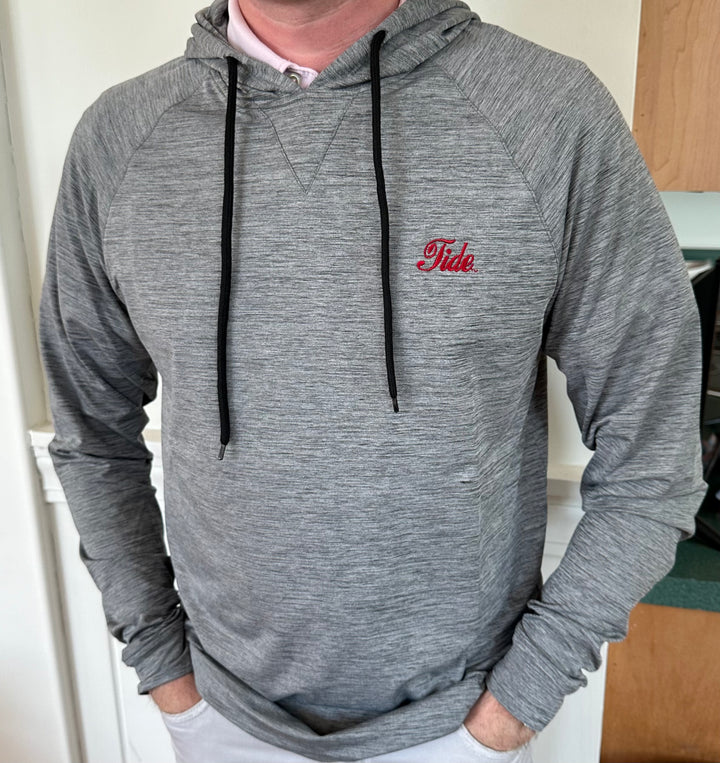 The Shirt Shop Melange Hoodie- Black (Tide Script)