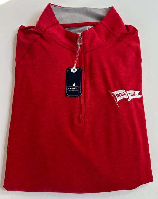 Johnnie O Crimson Freeborne Quarter Zip (Pennant Flag)