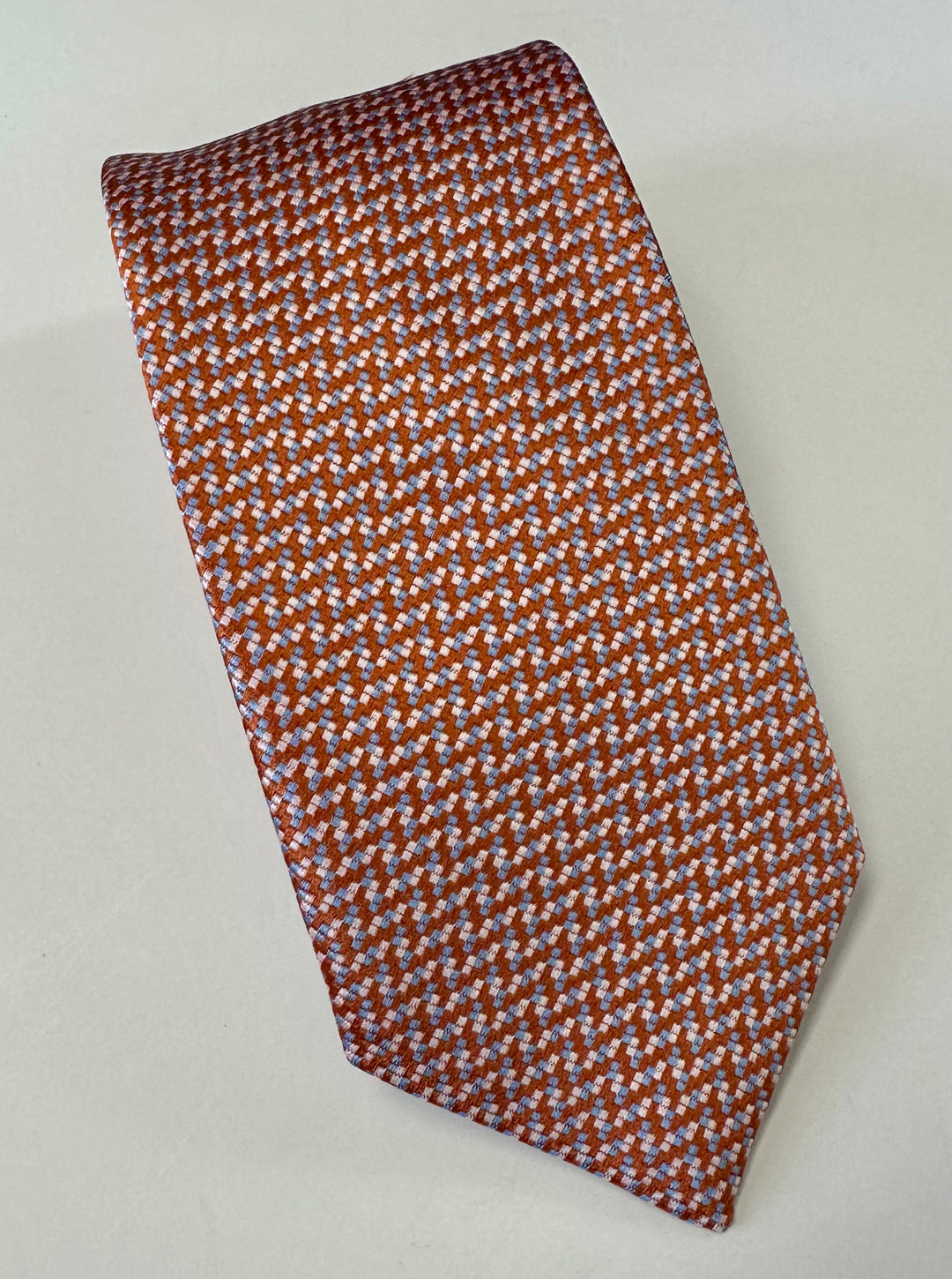 David Donahue Tie - Pumpkin Check
