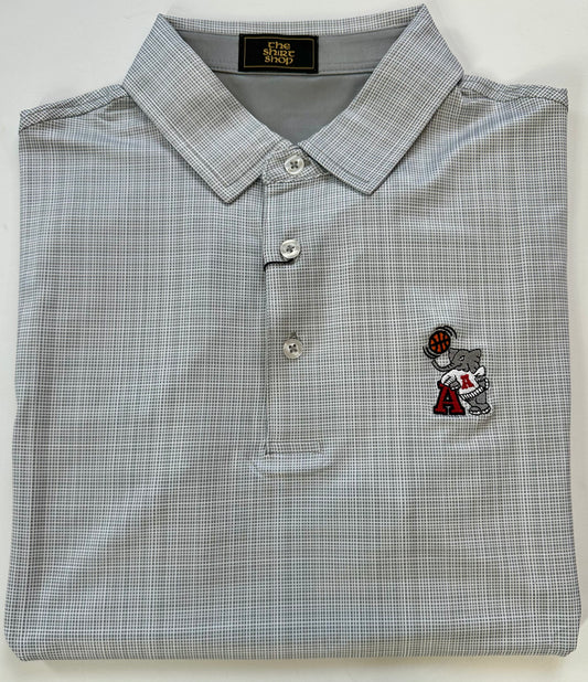 The Shirt Shop Silver & White 525 Polo (Big AL Basketball)